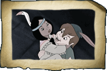 Peter saving Princess Tiger Lily
